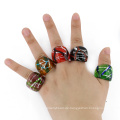 Exquisite Mix Farbe Lampwork Murano Glas Ringe 12pcs / box, MC1015